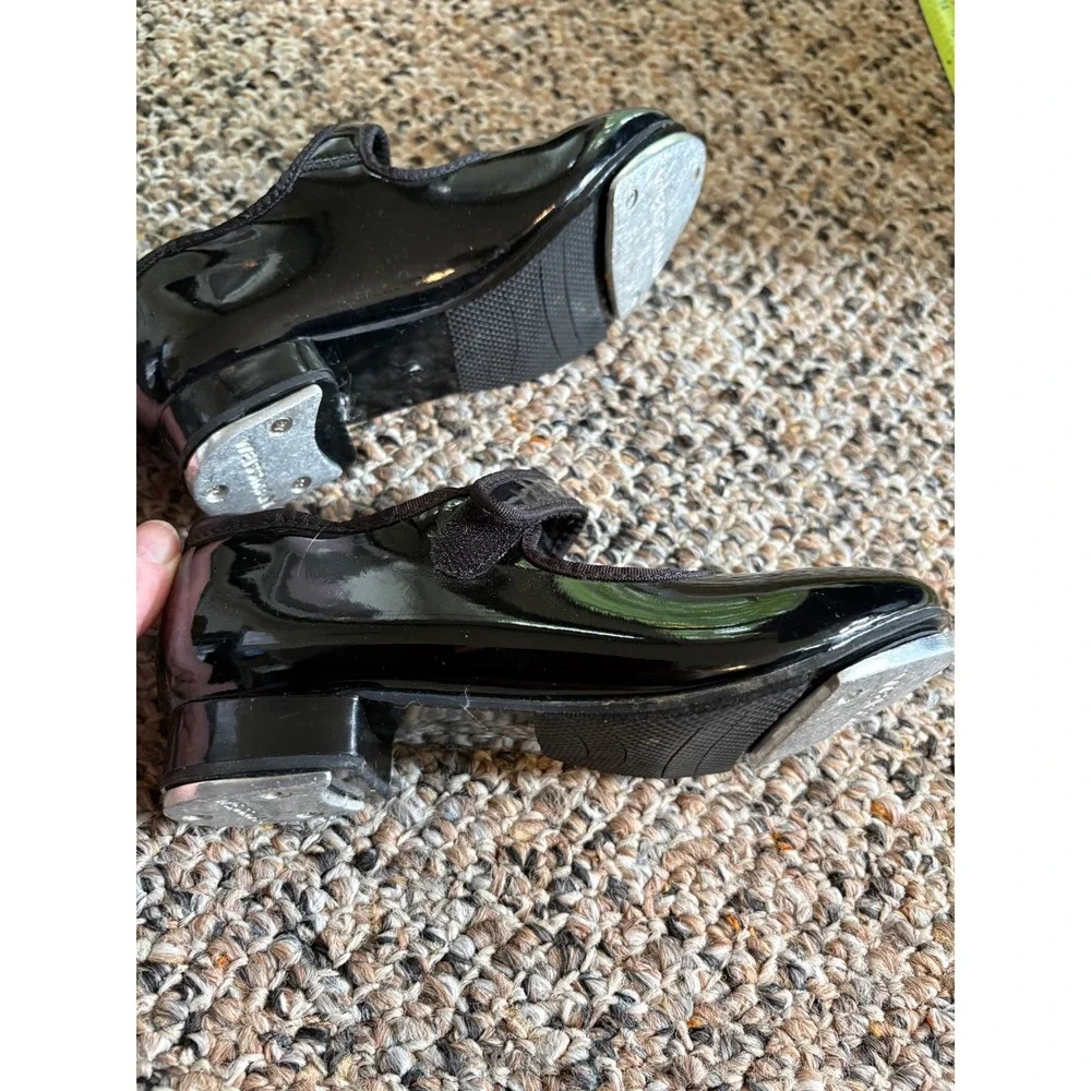 Weissman Kids Black Patent Mary Jane Tap Shoes W2600 Size 13.5CM